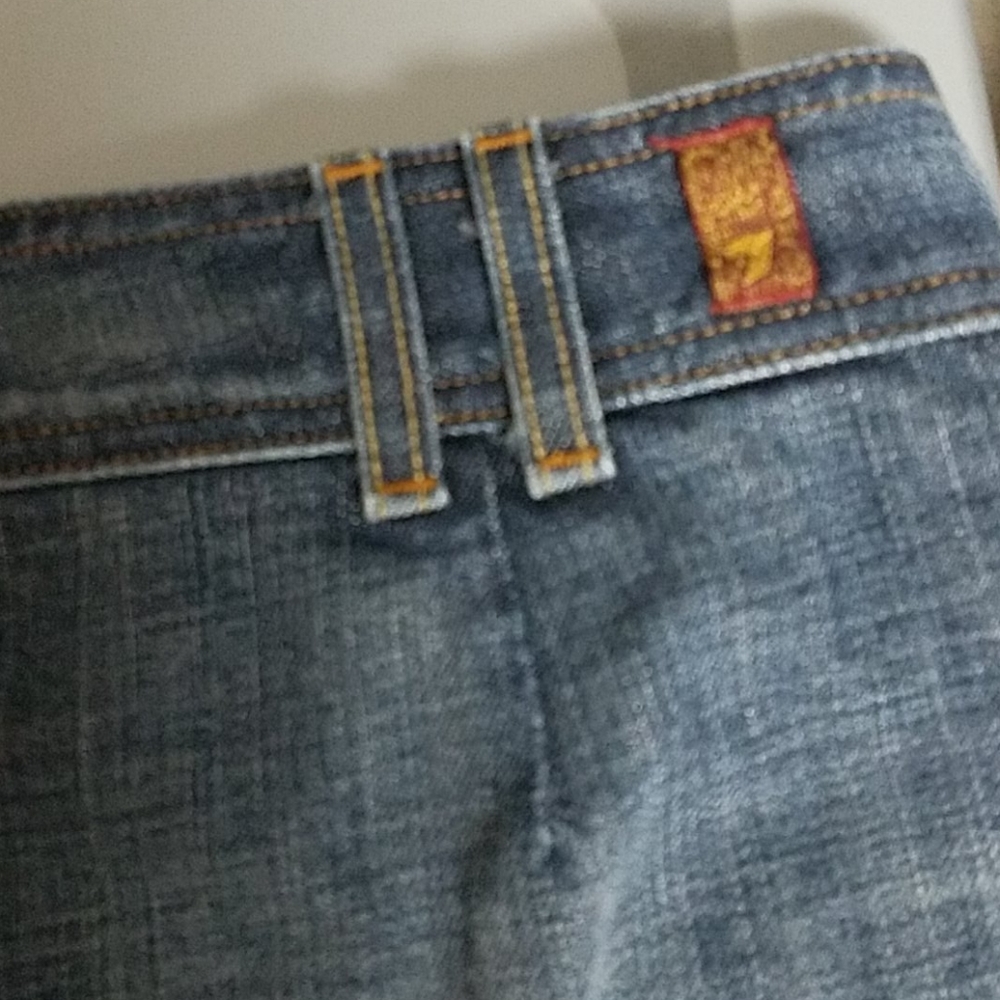7 For All Mankind Jean Skirt - Picture 6 of 9